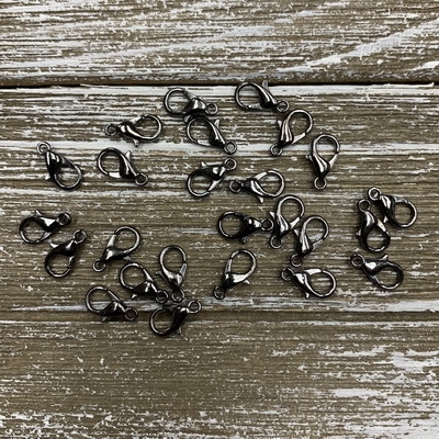 12x6mm Lobster Clasps - Gunmetal