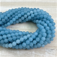 6mm Matte Blue Quartz