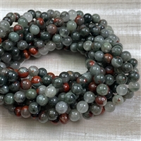 kelliesbeadboutique.com | 8mm African Bloodstone Strands