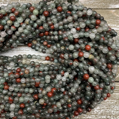 6mm African Bloodstone Strands