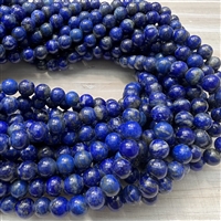 kelliesbeadboutique.com | 8mm Lapis Lazuli Large Hole Beads