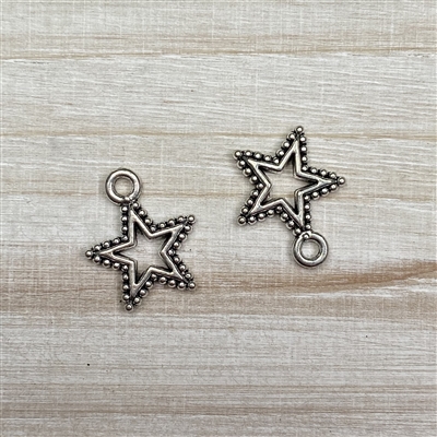 kelliesbeadboutique.com | Small Dotted Star Charm