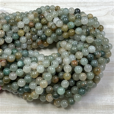 kelliesbeadboutique.com | 8mm Green Quartz Strands