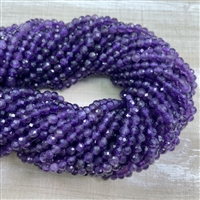 kelliesbeadboutique.com | 4mm Faceted Amethyst Strands