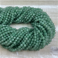 kelliesbeadboutique.com | 4mm Faceted Green Aventurine Strands