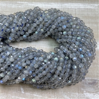 kelliesbeadboutique.com | 4mm Faceted Labradorite Strands