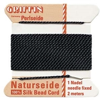 kelliesbeadboutique.com | Griffin Silk Cord -  Black