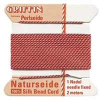 kelliesbeadboutique.com | Griffin Silk Cord -  Coral