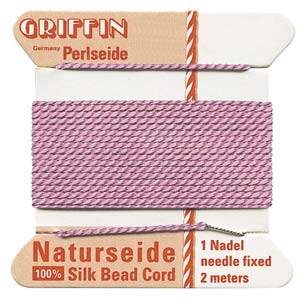 kelliesbeadboutique.com | Griffin Silk Cord -  Dark Pink