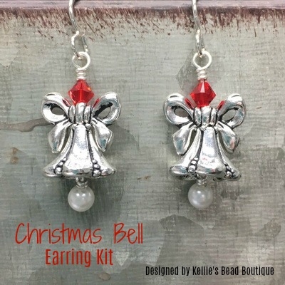 kelliesbeadboutique.com | Christmas Bell Earring Kit