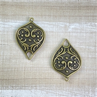 kelliesbeadboutique.com | Scrollwork Connector Pendants