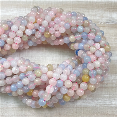 kelliesbeadboutique.com | 6mm Morganite Strands