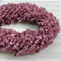 kelliesbeadboutique.com | Pink Tourmaline Chip Strands