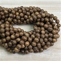 kelliesbeadboutique.com | 8mm Natural African Wenge Wood Strands