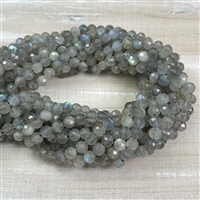 kelliesbeadboutique.com | 6mm Faceted Labradorite Strands