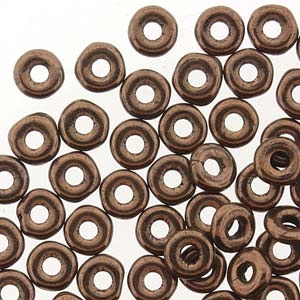 Jet Bronze O Beads