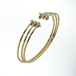 BLD0014 18k White, Yellow & Rose Gold Diamond Bracelet