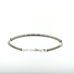 BLD0026 Gray Titanium Diamond Bracelet