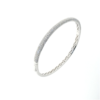 BLD0043 18k White Gold Diamond Bracelet