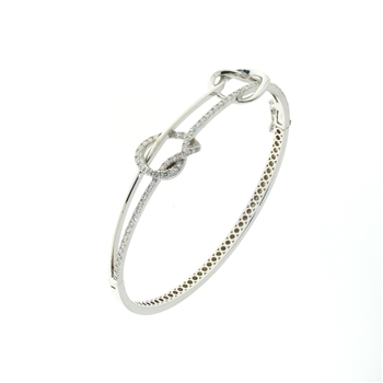 BLD0074 18k White Gold Diamond Bracelet