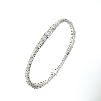 BLD0083 18k White Gold Diamond Bracelet