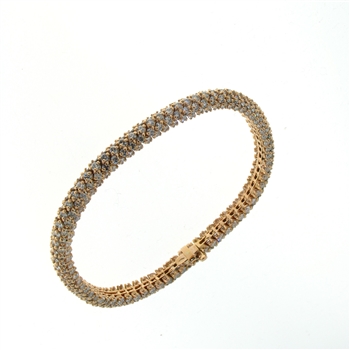 BLD2834 18k Rose Gold Diamond Bracelet