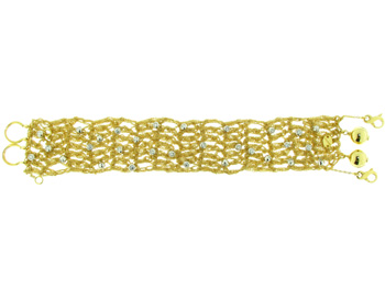 BLD3384 18k Yellow Gold Diamond Bracelet