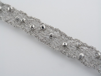 BLD3390 18k White Gold Diamond Bracelet