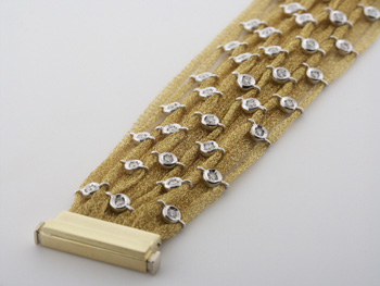 BLD3396 18k Yellow Gold Diamond Bracelet
