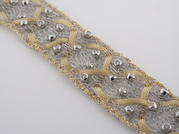 BLD3399 18k White & Yellow Gold Diamond Bracelet