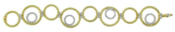 BLD3516 18k Yellow Gold Diamond Bracelet