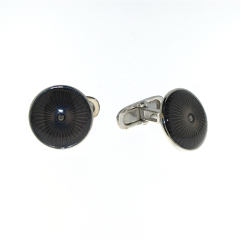 CUF1021 Sterling Silver Enamel Cuff Links