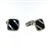 CUF1024 Sterling Silver Onyx Cuff Links