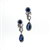 EDC0051 18k White Gold Diamond Sapphire Earrings