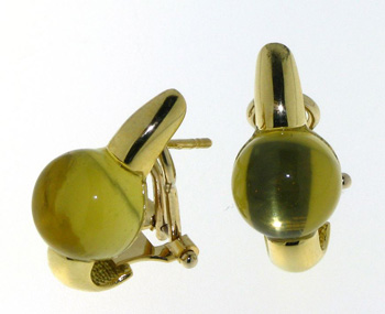 EDC01008 18k Yellow Gold Lemon Quartz Earrings