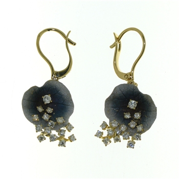 EDC01070 18k Yellow Gold Diamond Earrings