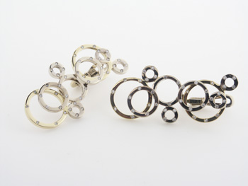 EDC2206 18k White & Yellow Gold Diamond Earrings