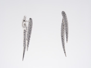 EDC2209 18k White Gold Diamond Earrings