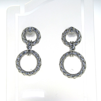 EDP0002 18k White Gold Diamond Earrings