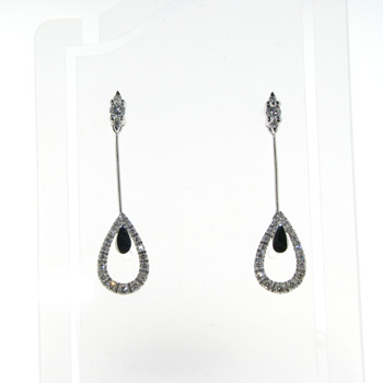 EDP0009 18k White Gold Diamond Earrings