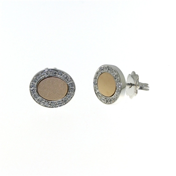 EDP0031 18k White & Rose Gold Earrings