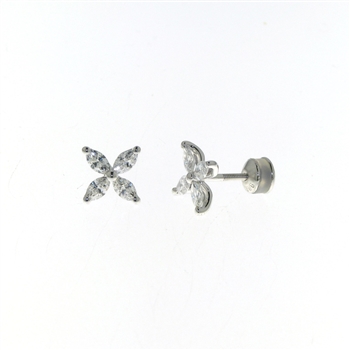 EDP0049 18k White Gold Diamond Earrings