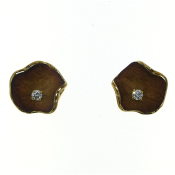 EDP0050 18k Yellow Gold Diamond Earrings