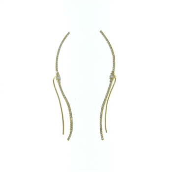 EDP0056 18k Yellow Gold Diamond Earrings