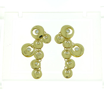 EDP01003 18k Yellow Gold Diamond Earrings