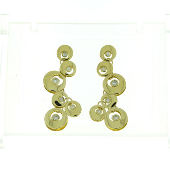 EDP01004 18k Yellow Gold Diamond Earrings