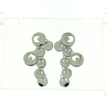 EDP01007 18k White Gold Diamond Earrings