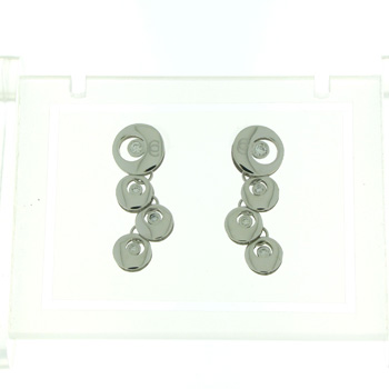 EDP01009 18k White Gold Diamond Earrings