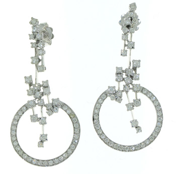 EDP2013 18k White Gold Diamond Earrings