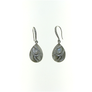 ESS1269 Sterling Silver Crystal Earrings